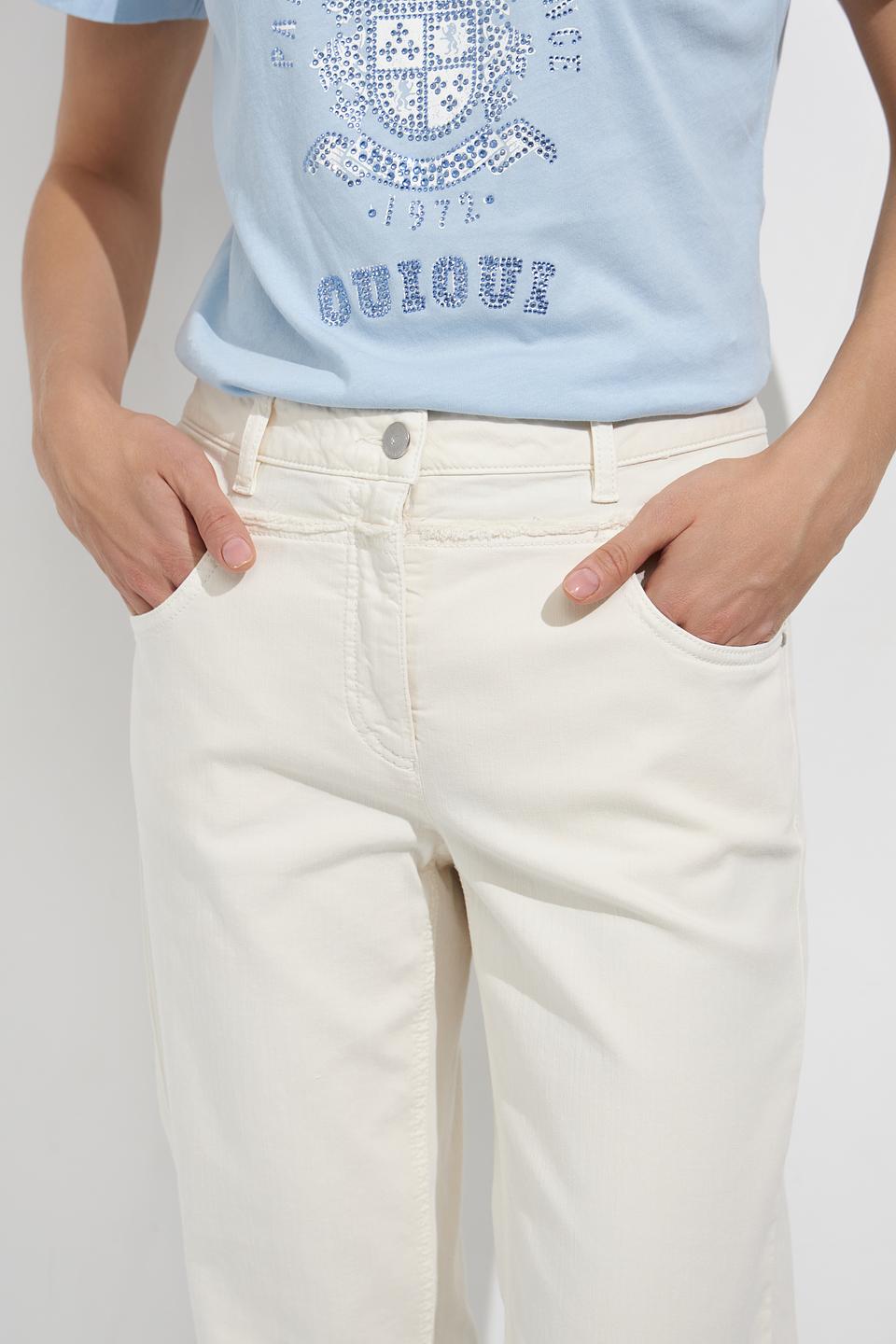 Джинсы Luisa Cerano бежевые