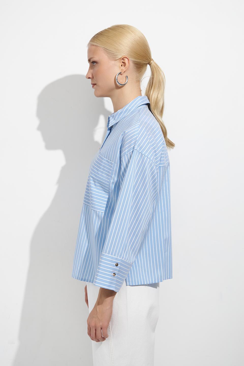Блуза Betty and Co в полоску голубую