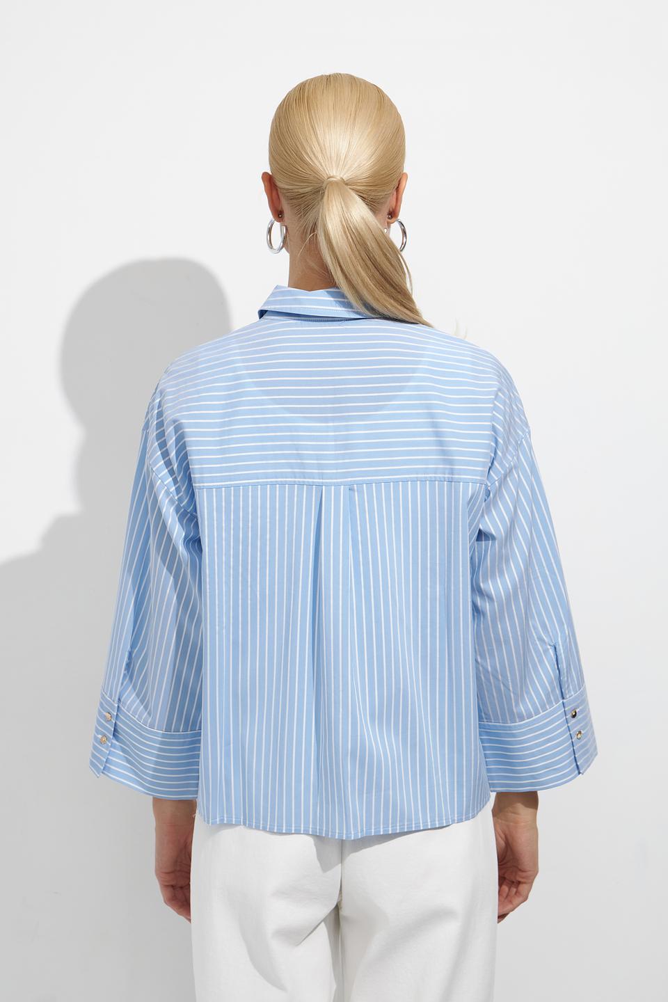 Блуза Betty and Co в полоску голубую