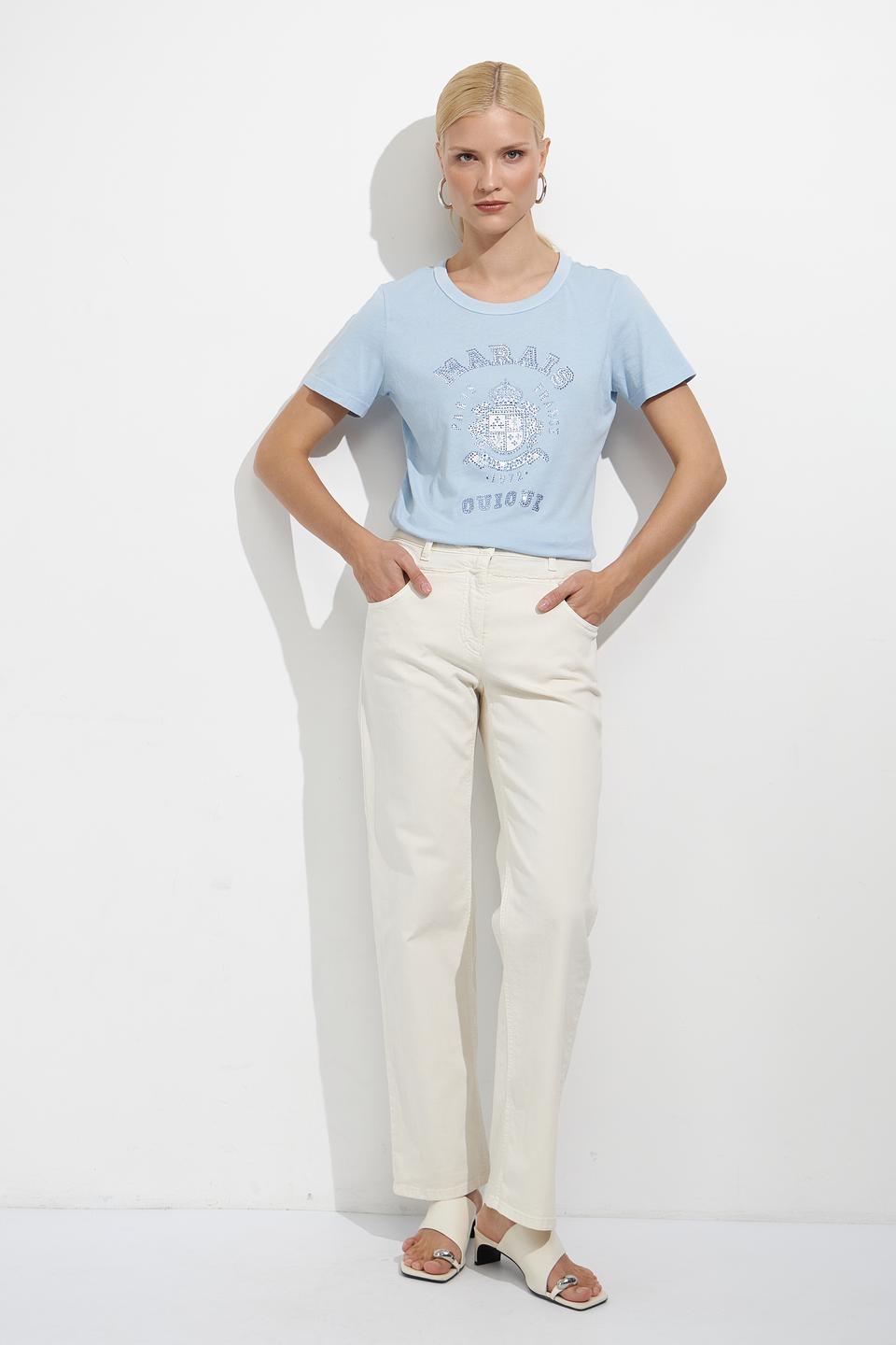 Футболка Oui голубая