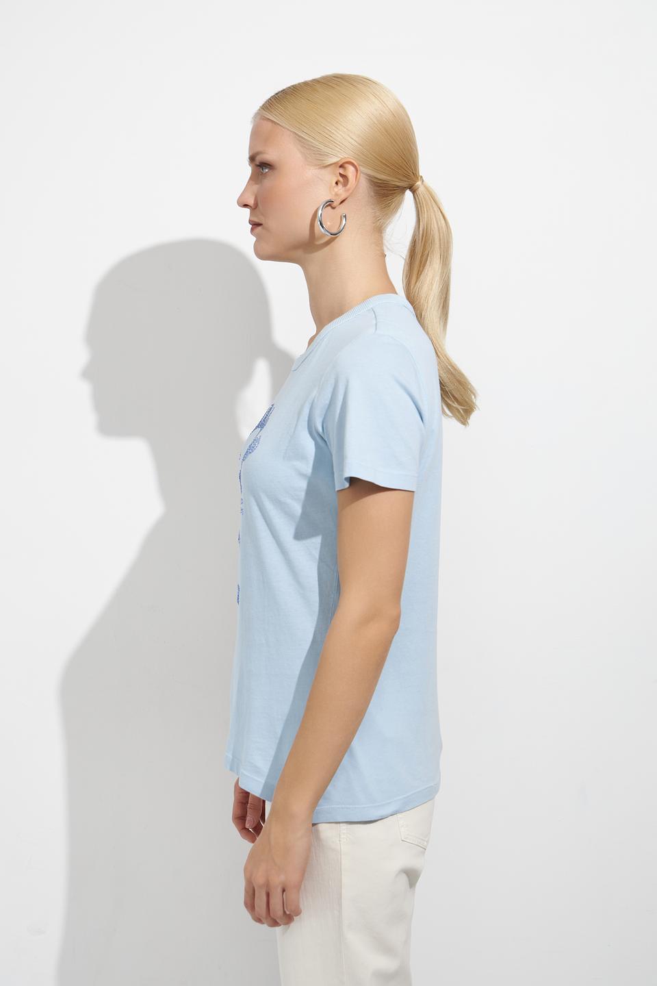 Футболка Oui голубая