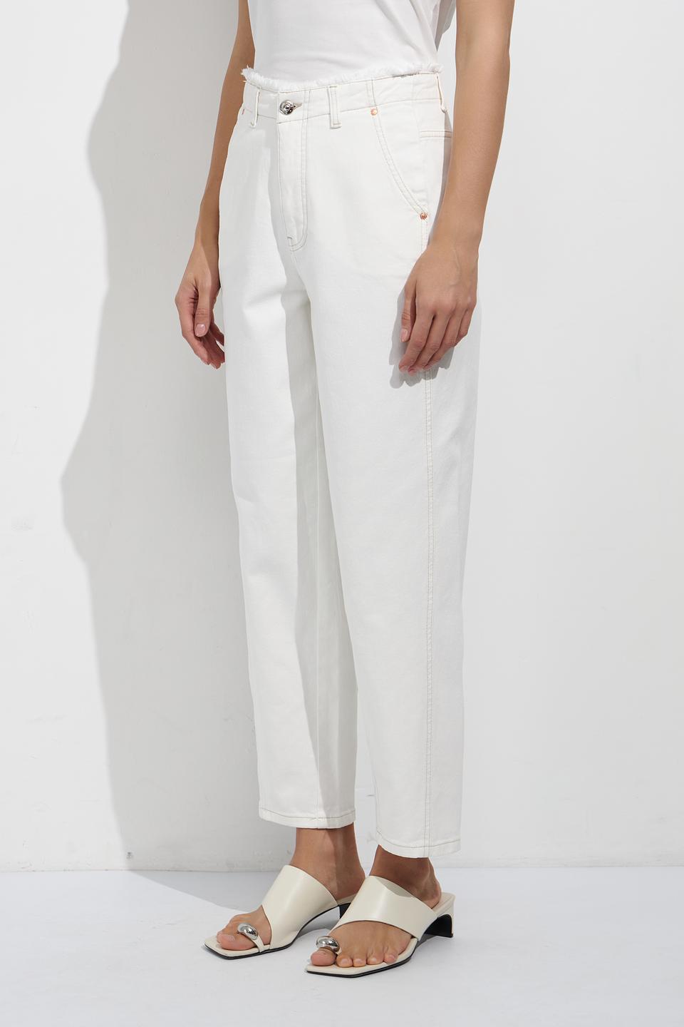 Джинсы Oui прямые белые