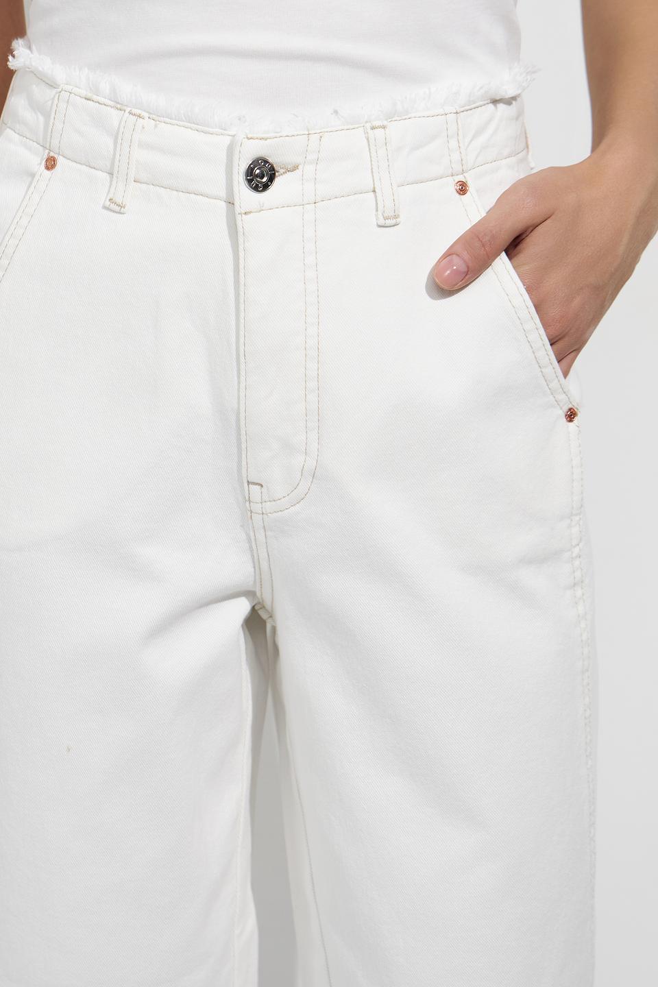 Джинсы Oui прямые белые