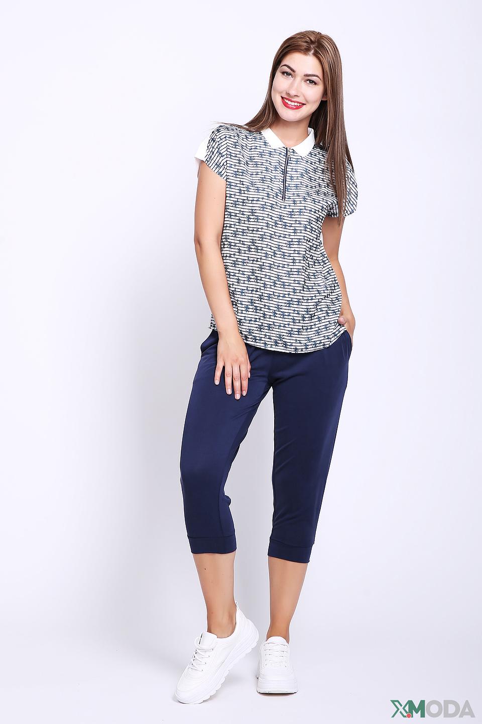 Брюки Taifun кюлоты темно-синие