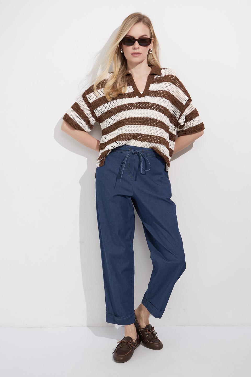 Брюки Zanetti с вышивкой