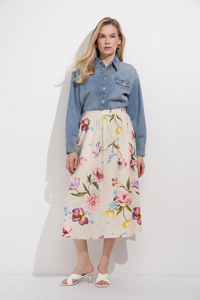 Юбка Oui с цветочным принтом