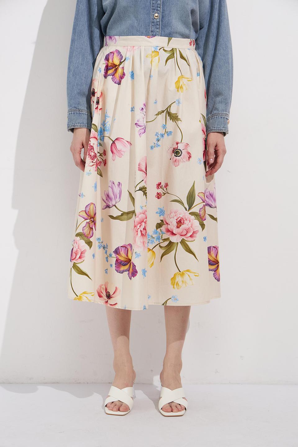 Юбка Oui с цветочным принтом