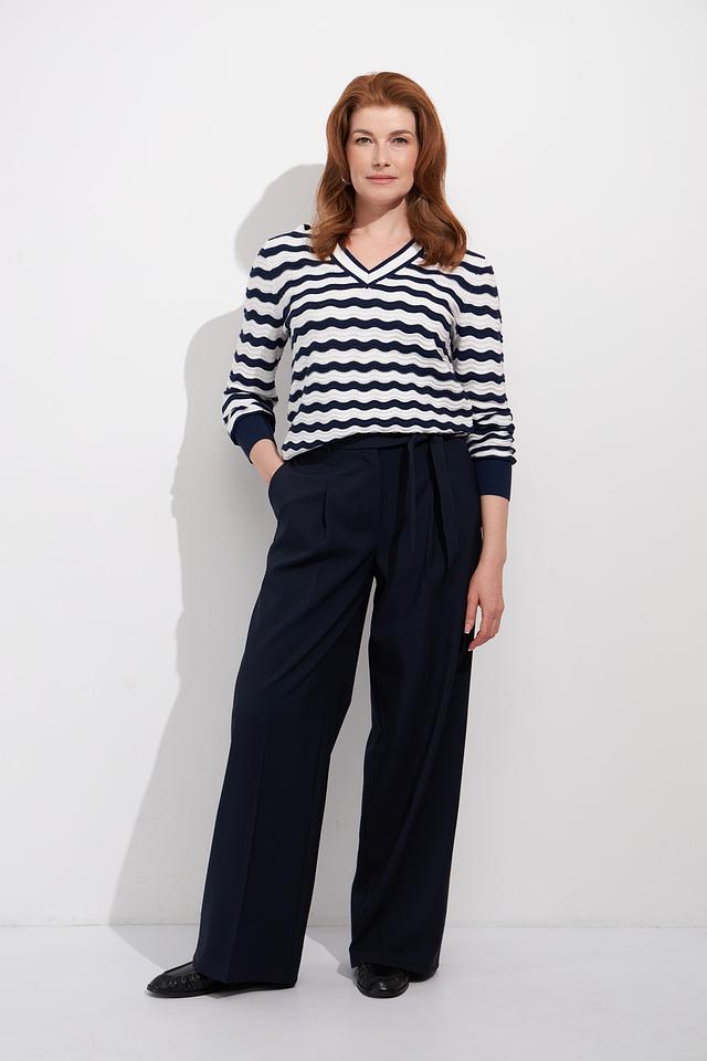 Брюки Betty Barclay прямые тёмно-синие