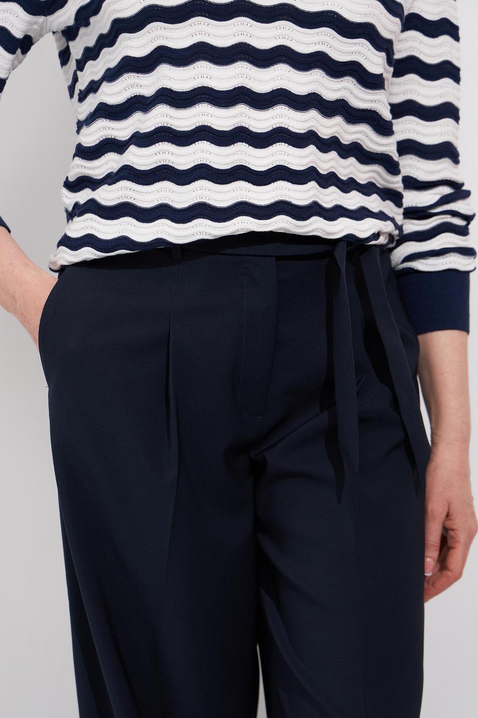 Брюки Betty Barclay прямые тёмно-синие