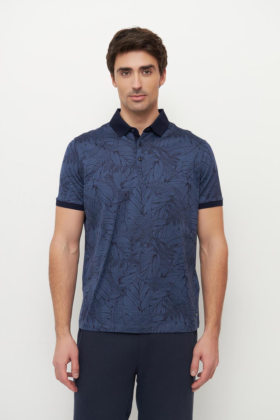 Поло Ragman с тропическим принтом