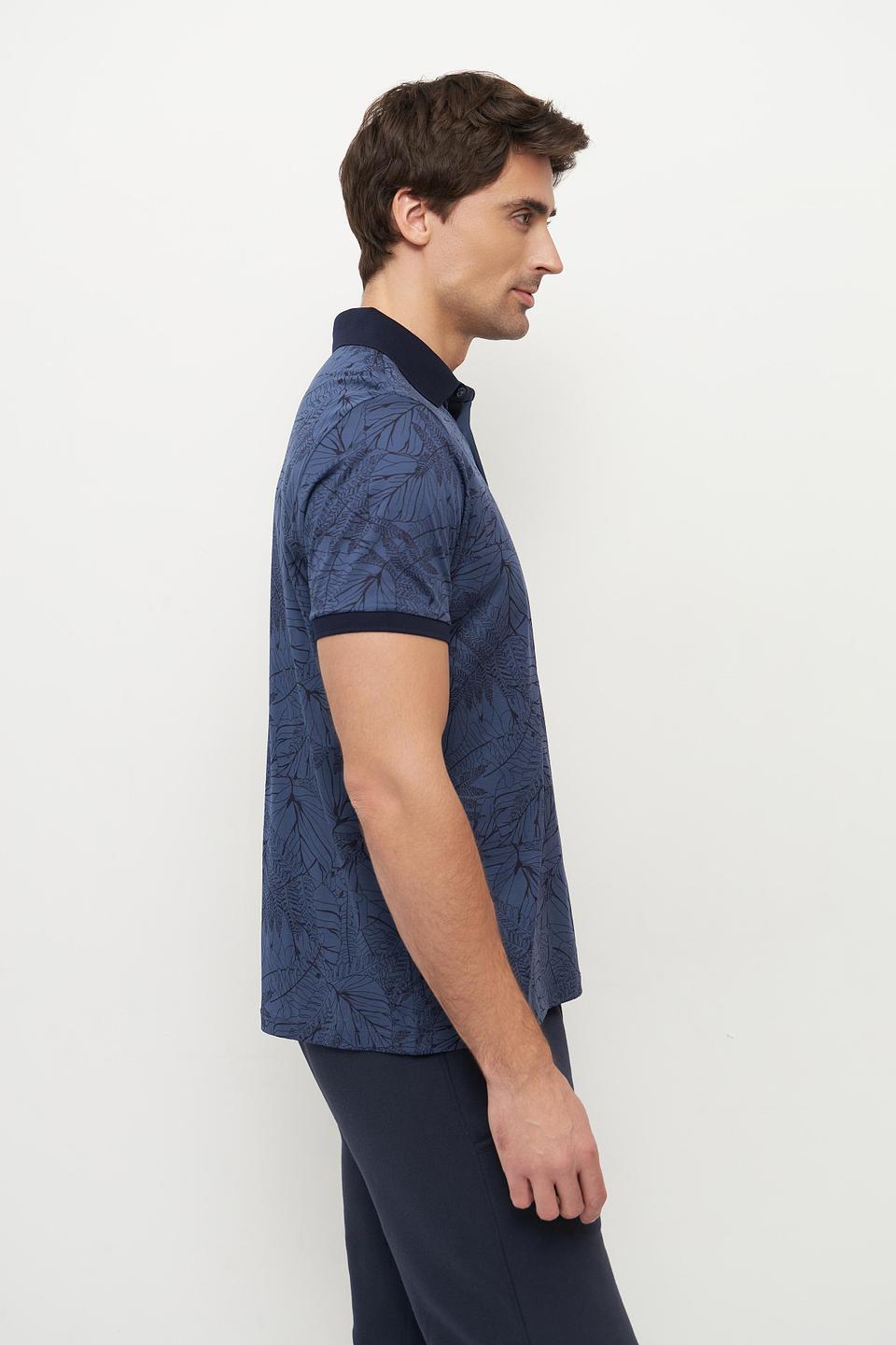 Поло Ragman с тропическим принтом