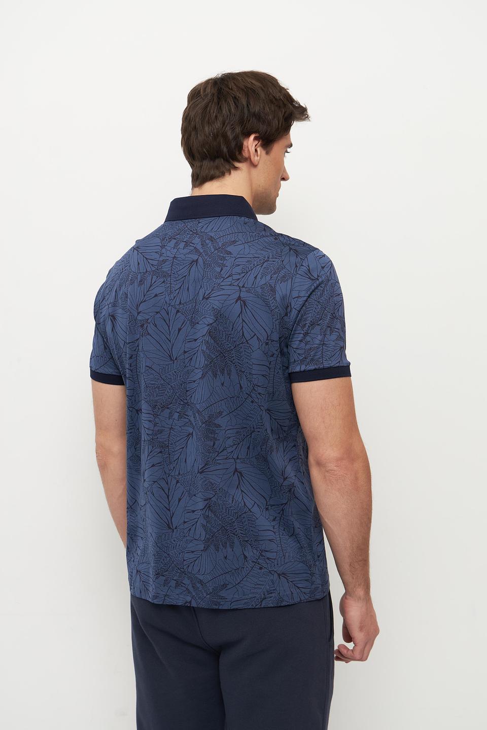 Поло Ragman с тропическим принтом