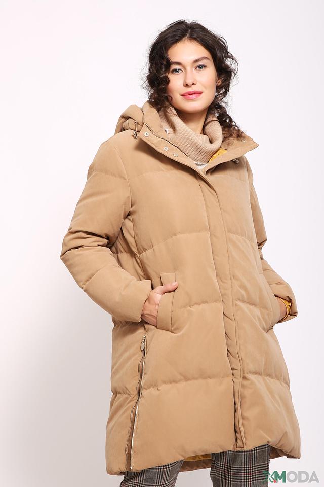 Пальто Penny Black стеганое бежевое