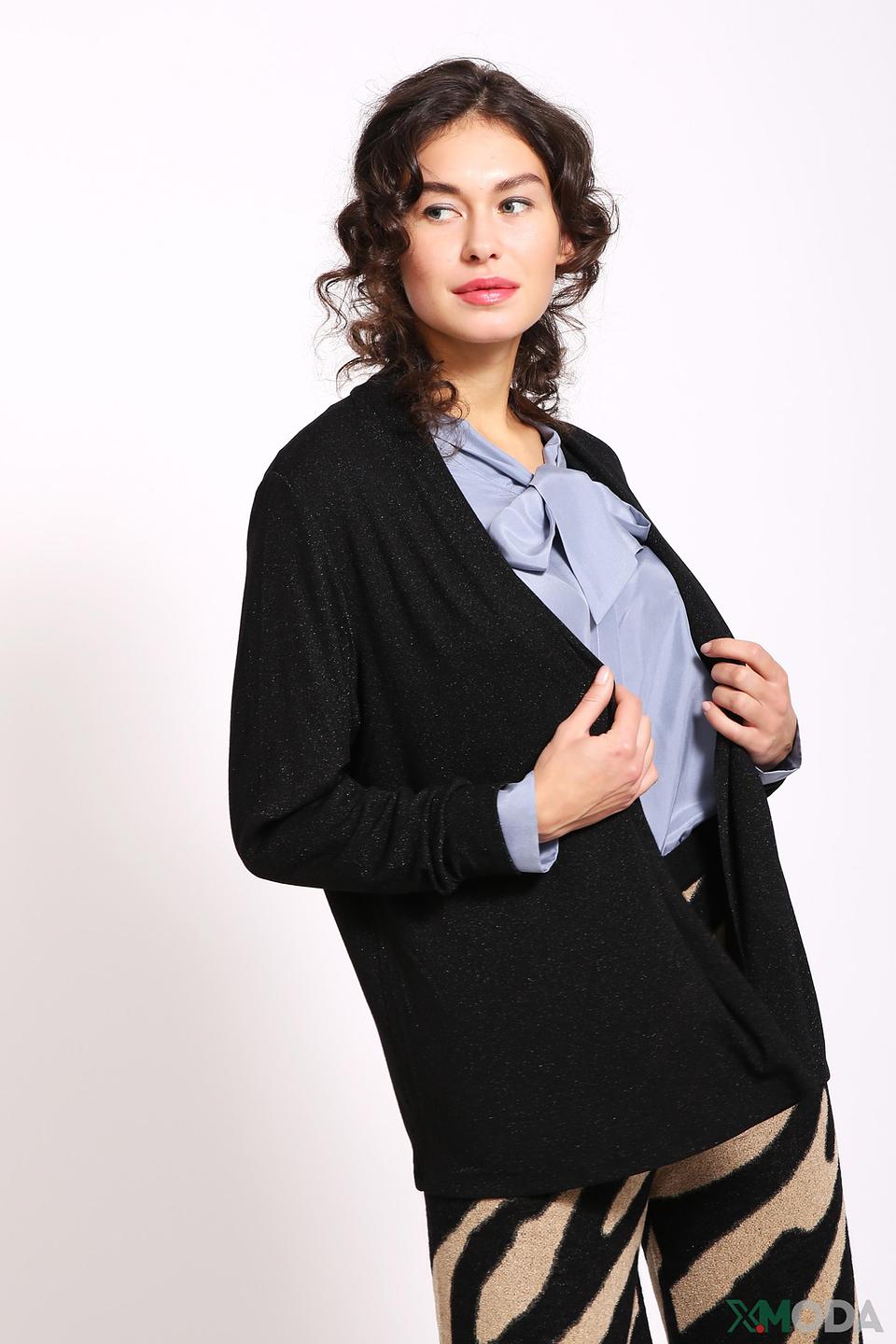 Жакет Lebek с блестками чёрный