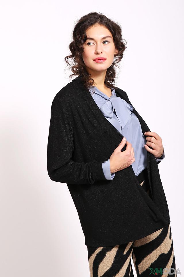 Жакет Lebek с блестками чёрный