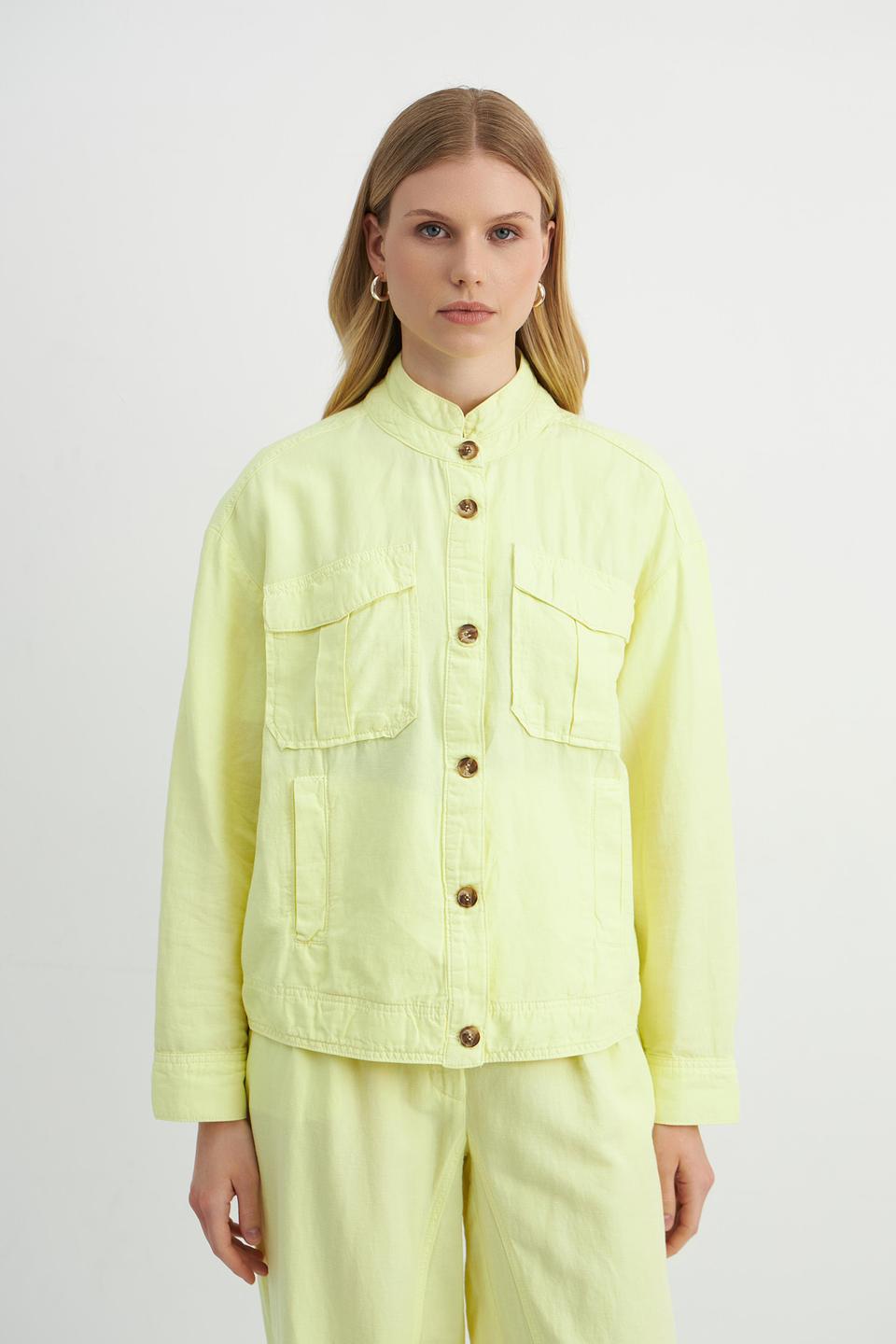 Жакет Catnoir лайм с карманами