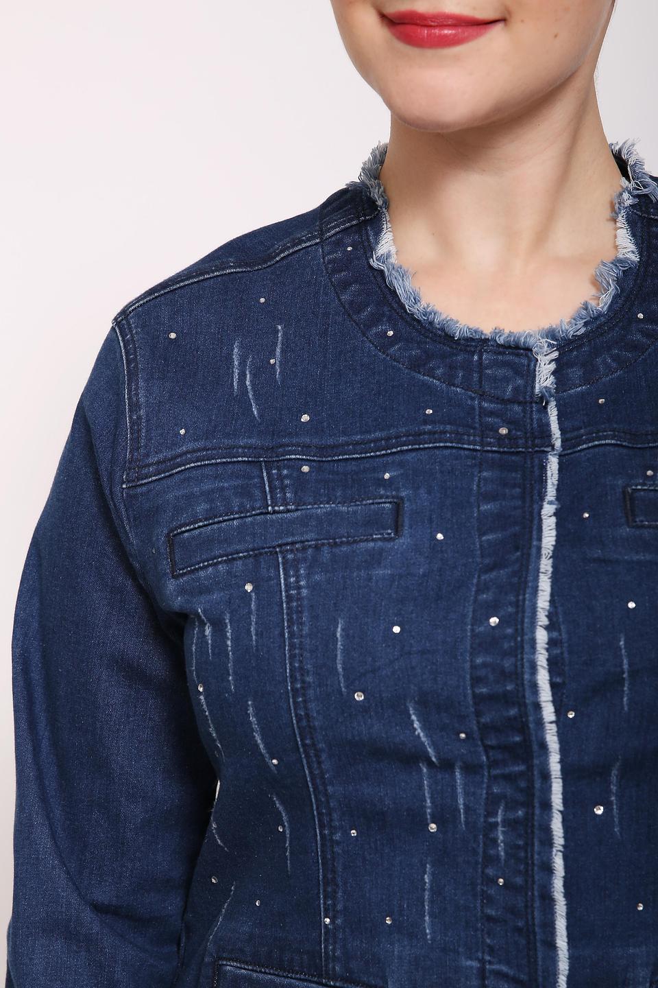 Жакет Pezzo джинсовый с вышивкой