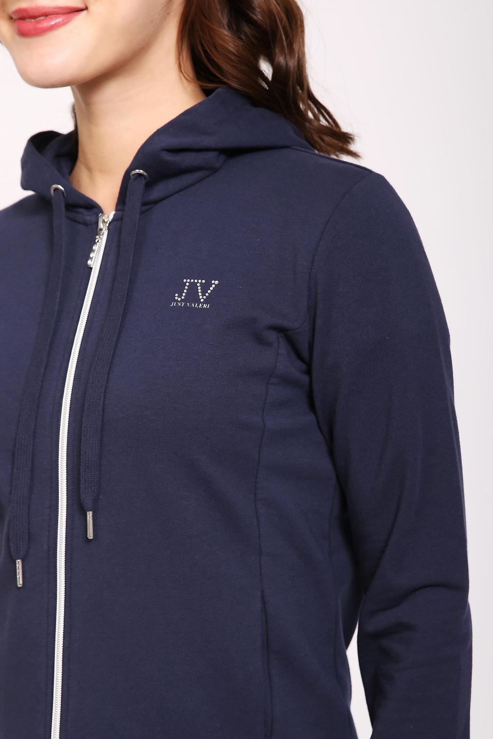 Толстовка Just Valeri с логотипом синяя