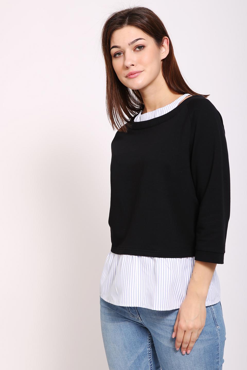 Пуловер Pezzo с рубашкой