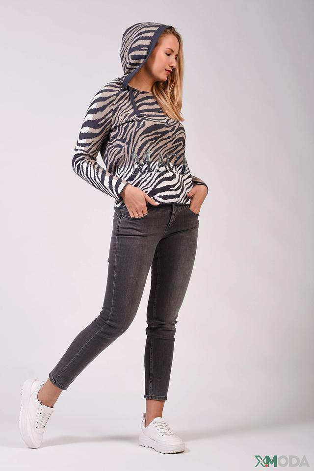 Джинсы скинни Oui серые