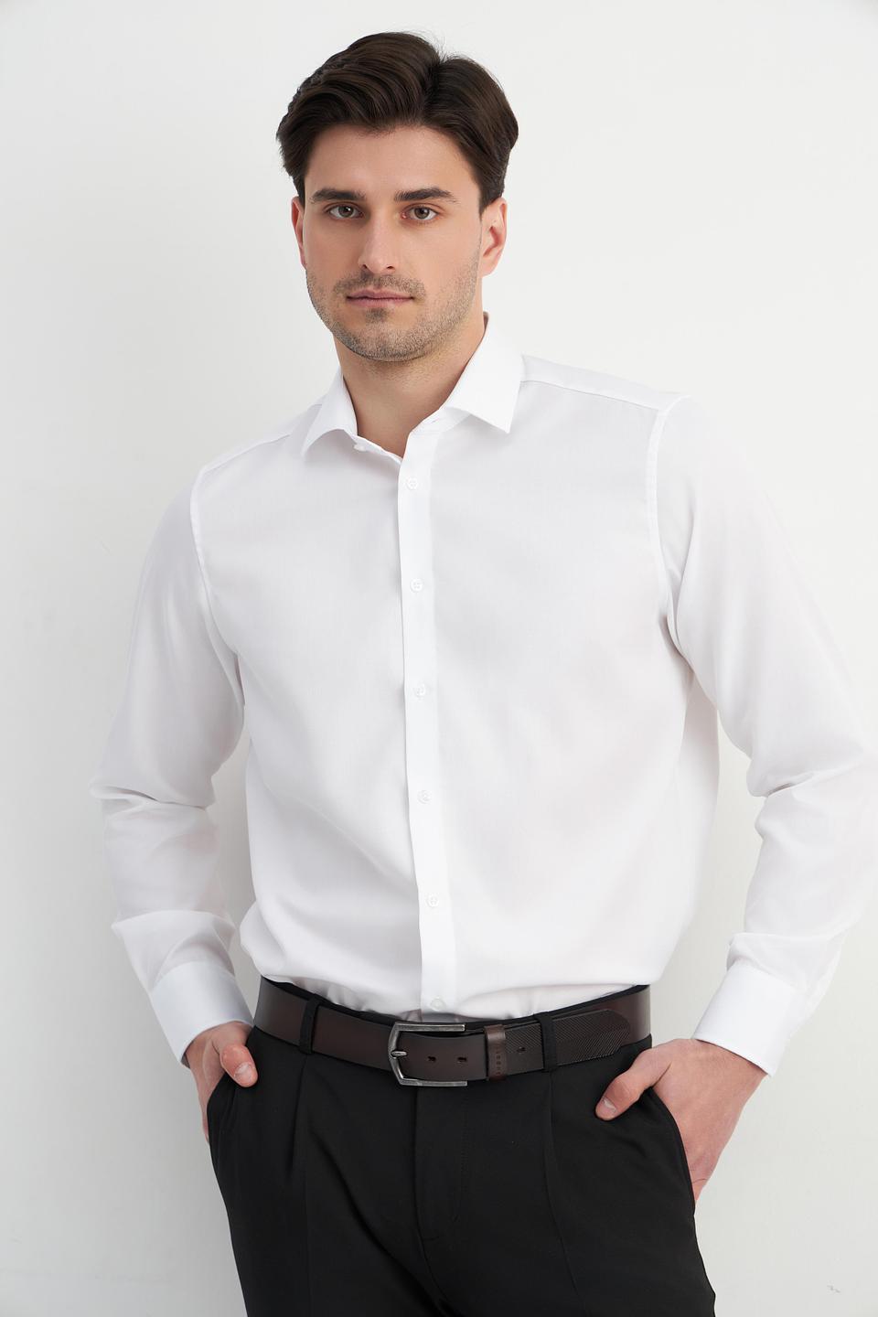 Ремень Bugatti ACC коричневый с декоративной строчкой