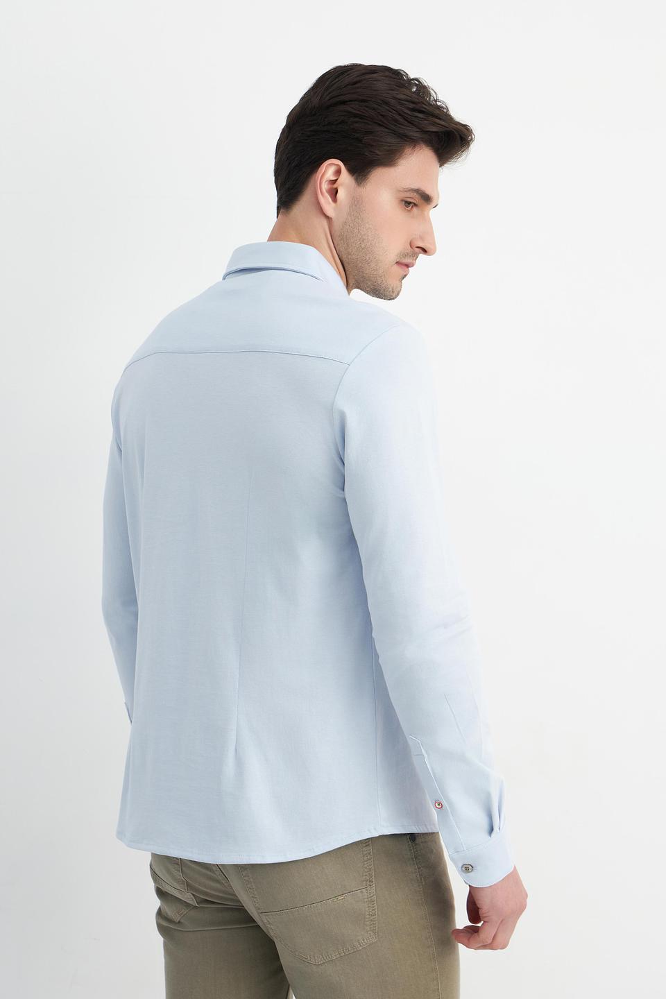 Рубашка Cinque голубая Slim Fit