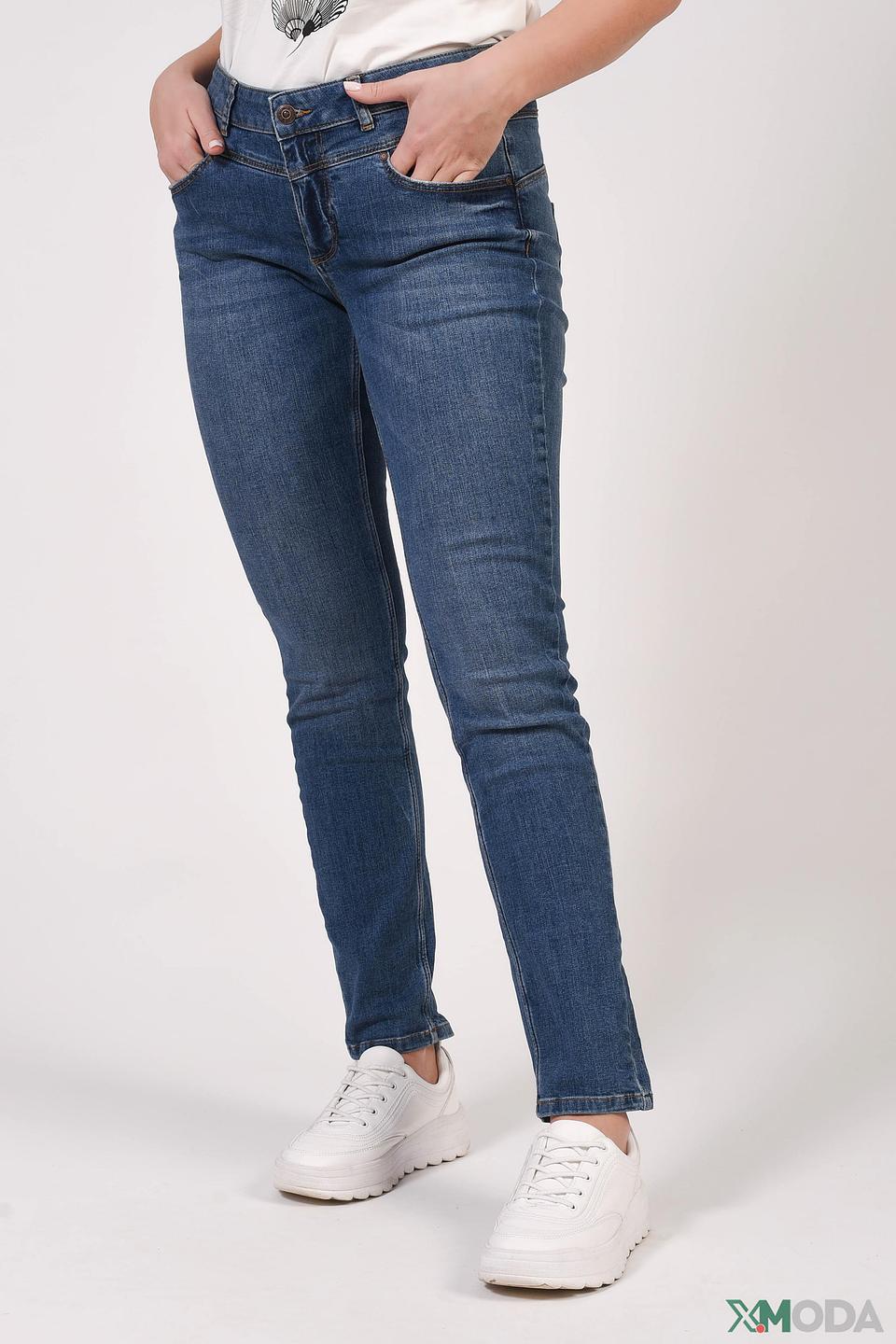 Джинсы скинни Oui синие