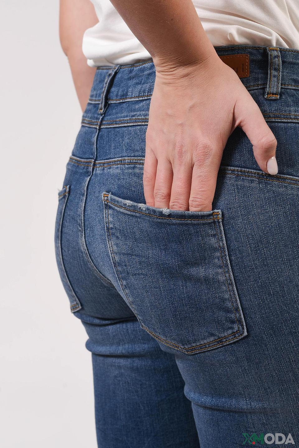 Джинсы скинни Oui синие