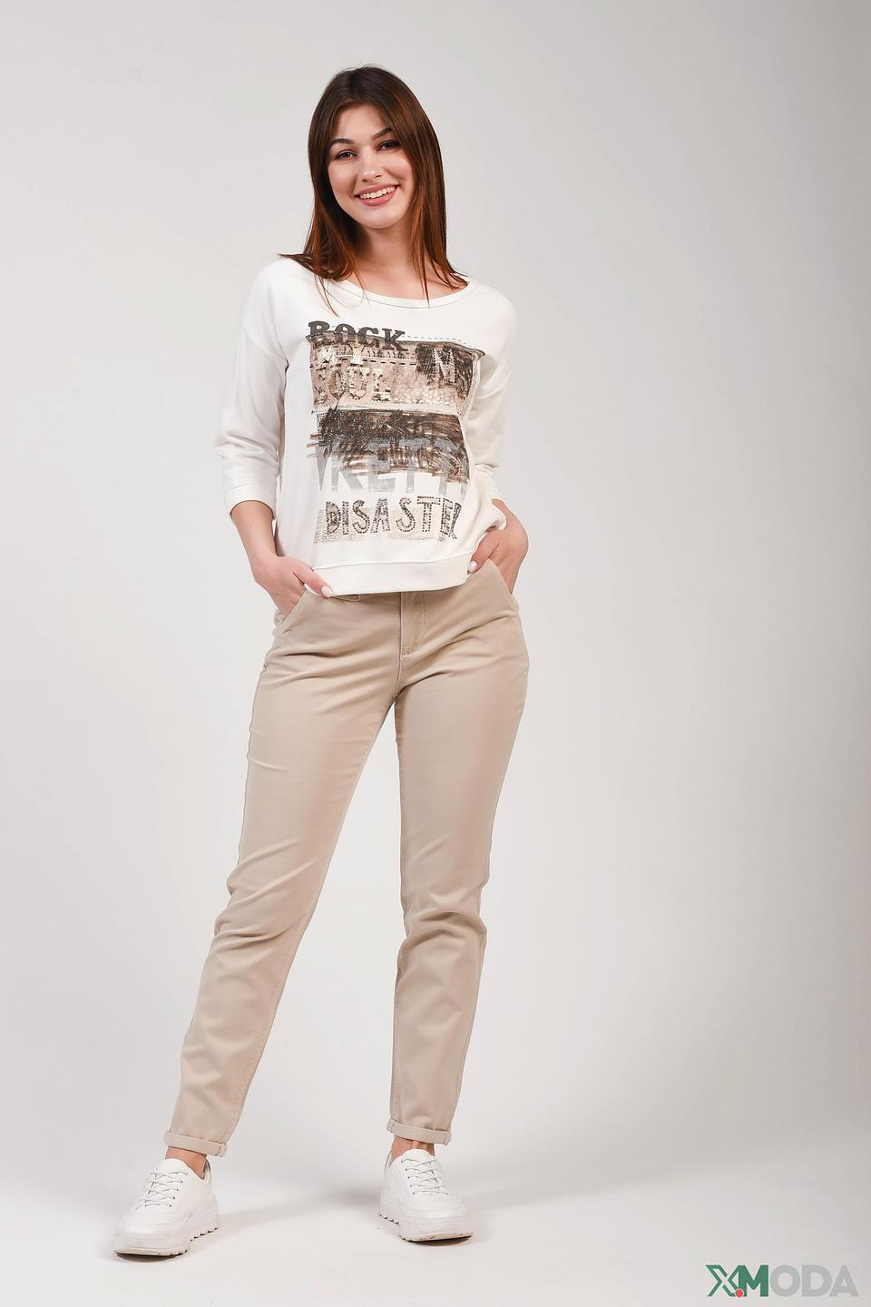 Брюки классические Oui бежевые