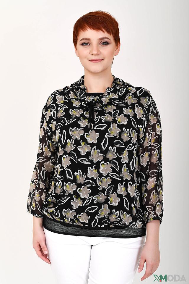 Блуза Lecomte с цветочным принтом