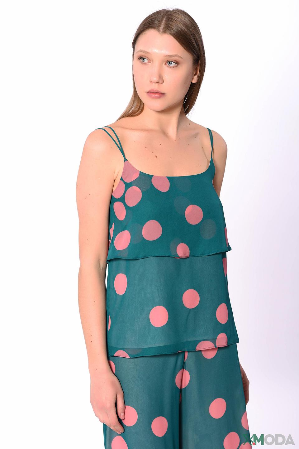 Блуза Penny Black Pink в горошек