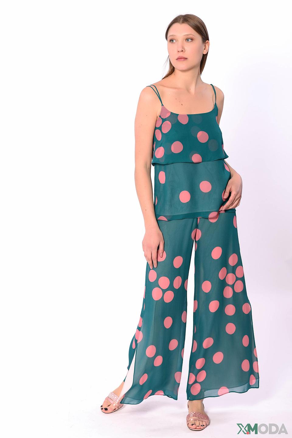 Блуза Penny Black Pink в горошек