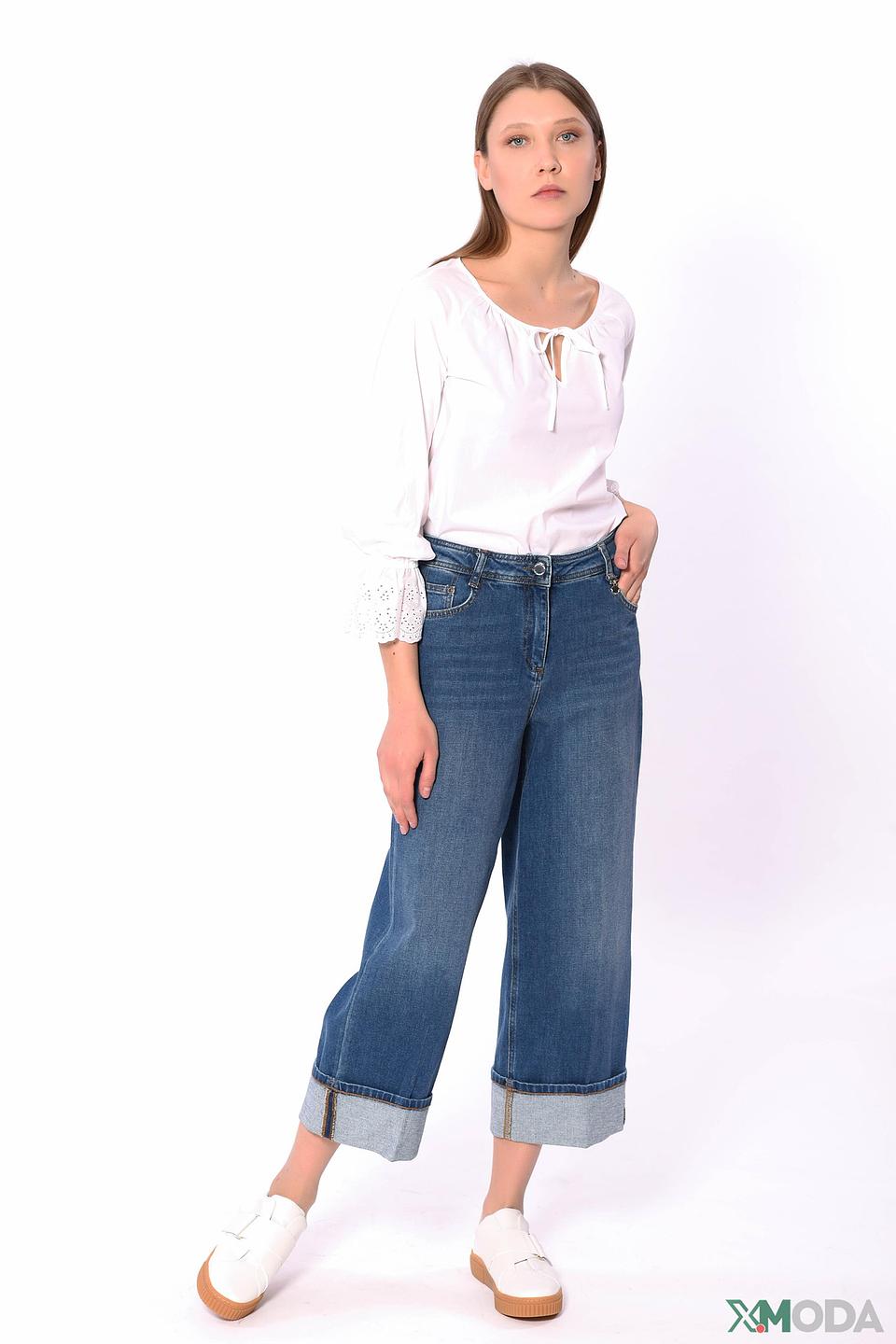 Джинсы Penny Black Grey кюлоты синие