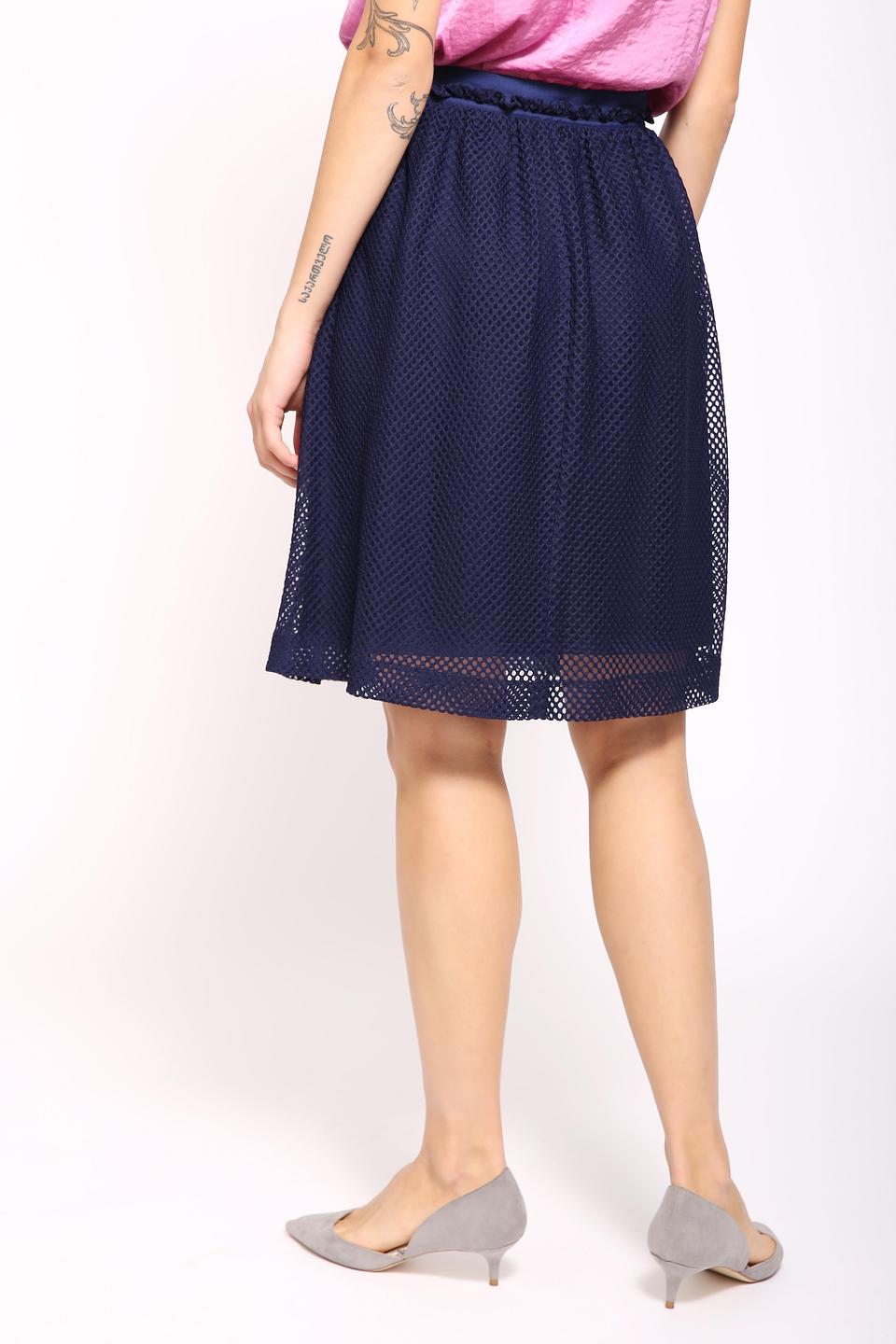 Юбка Just Valeri плиссе тёмно-синяя