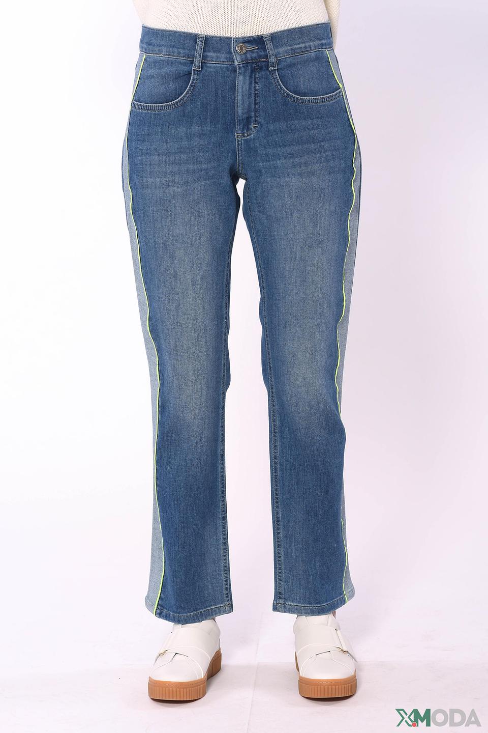 Джинсы Angels с лаймовой полосой