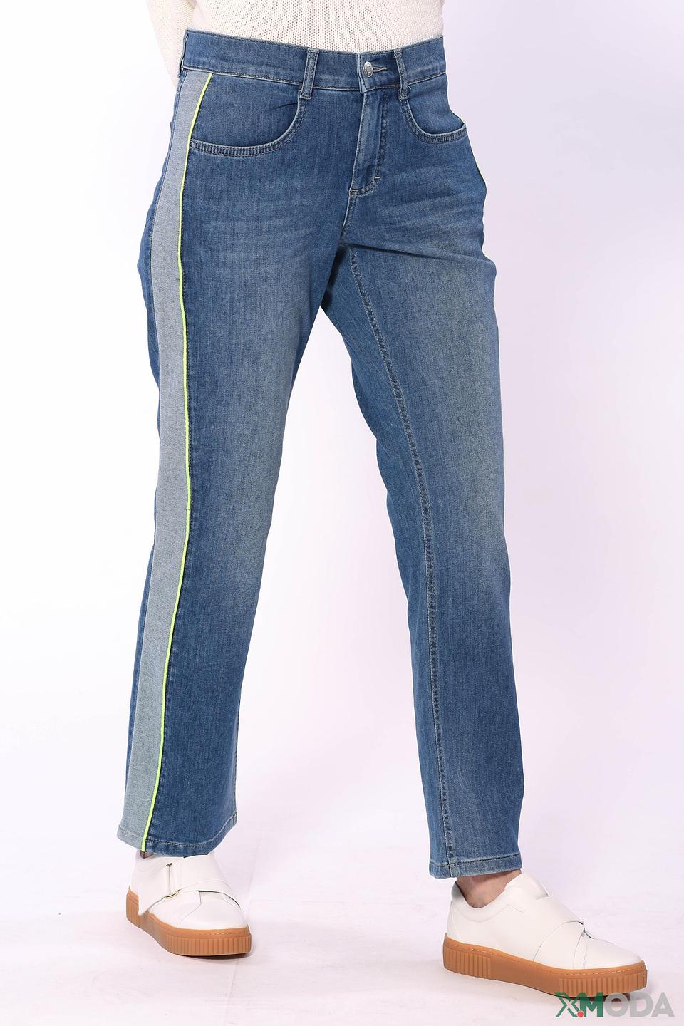 Джинсы Angels с лаймовой полосой