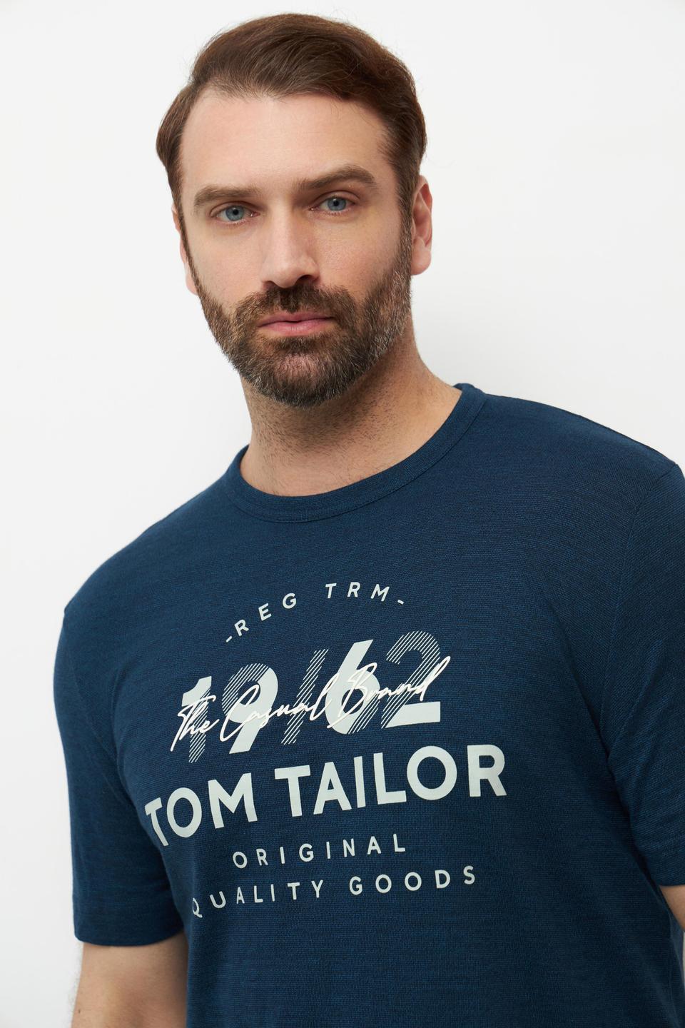 Тёмно-синяя футболка Tom Tailor