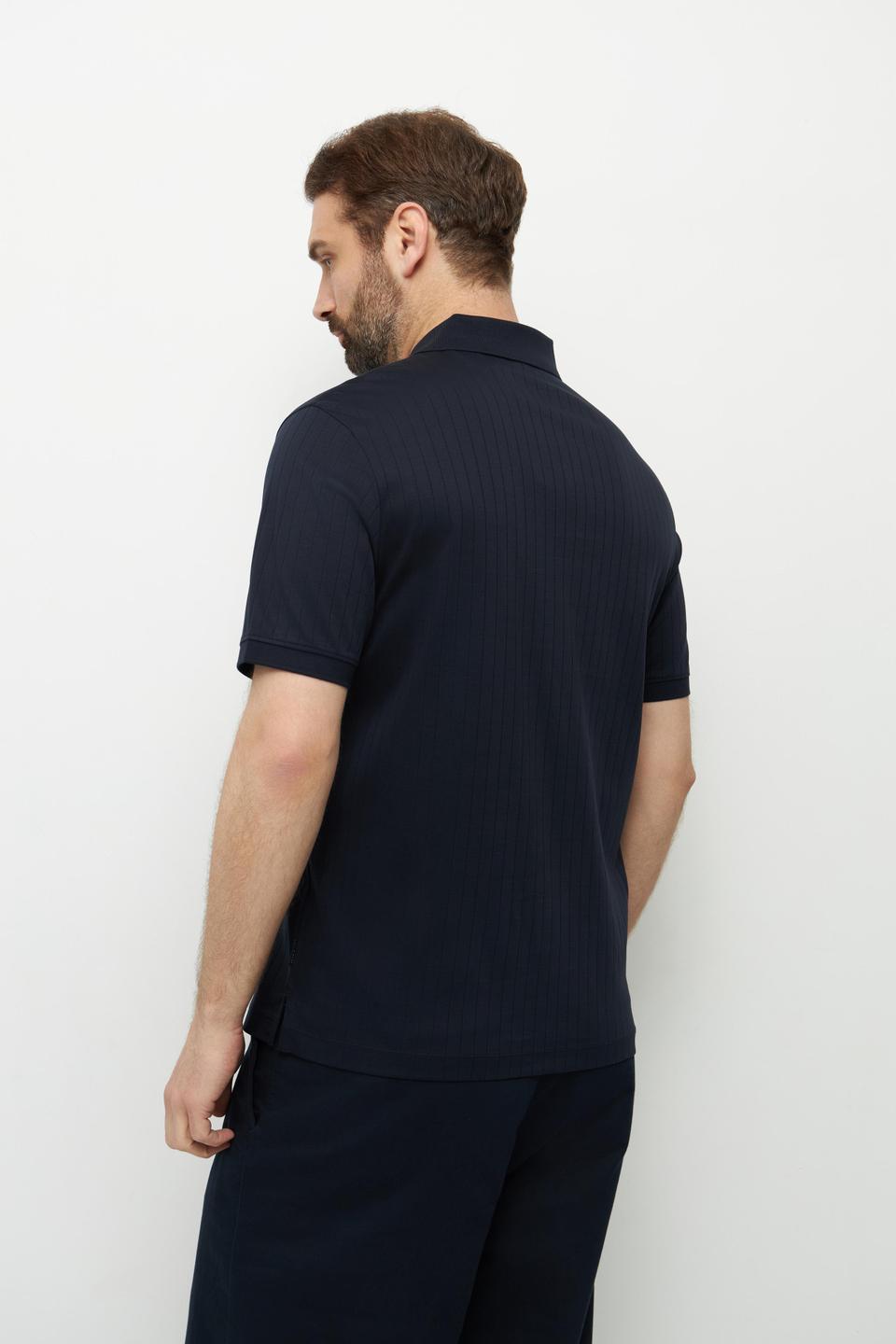 Поло Bugatti тёмно-синее