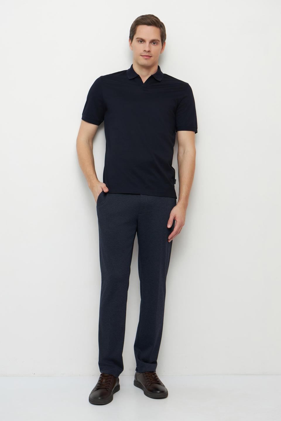 Тёмно-синее поло Bugatti