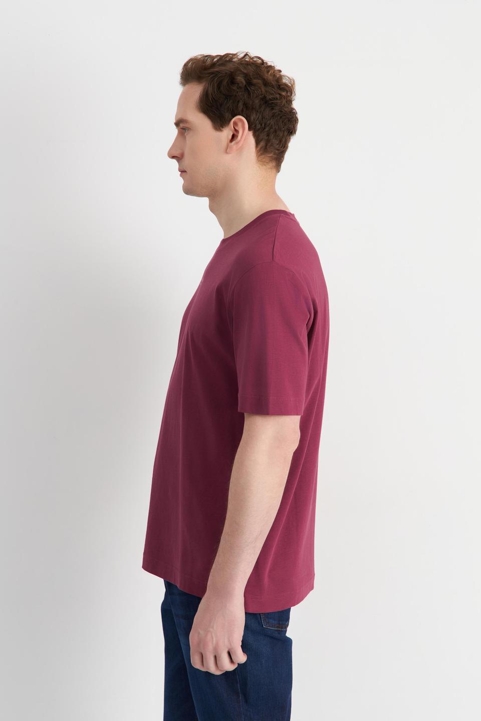 Бордовая футболка Marc O Polo с логотипом