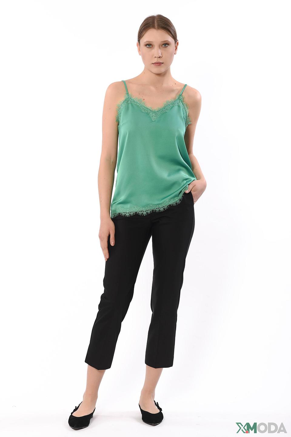 Блуза Emme на бретелях мятная