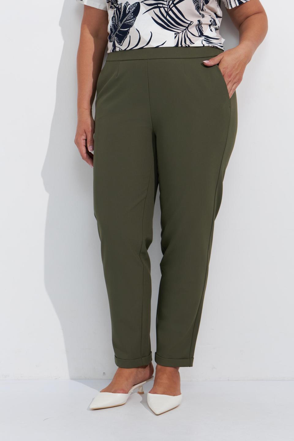 Оливковые брюки Frank Walder со стрелками