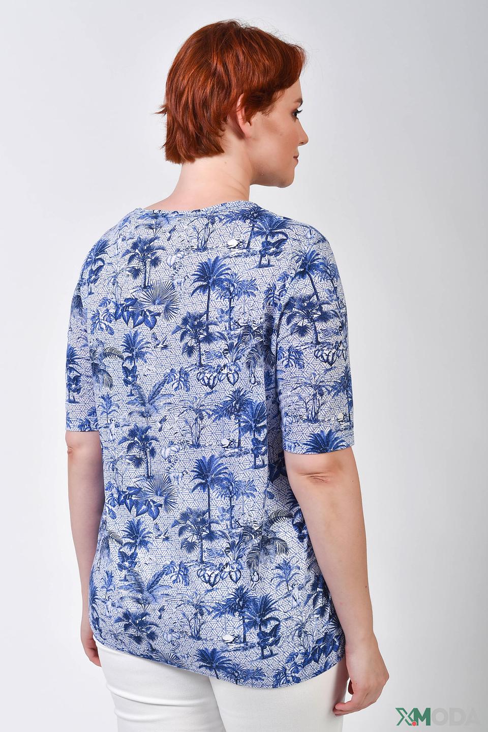 Блуза Gerry Weber EDITION синяя с принтом