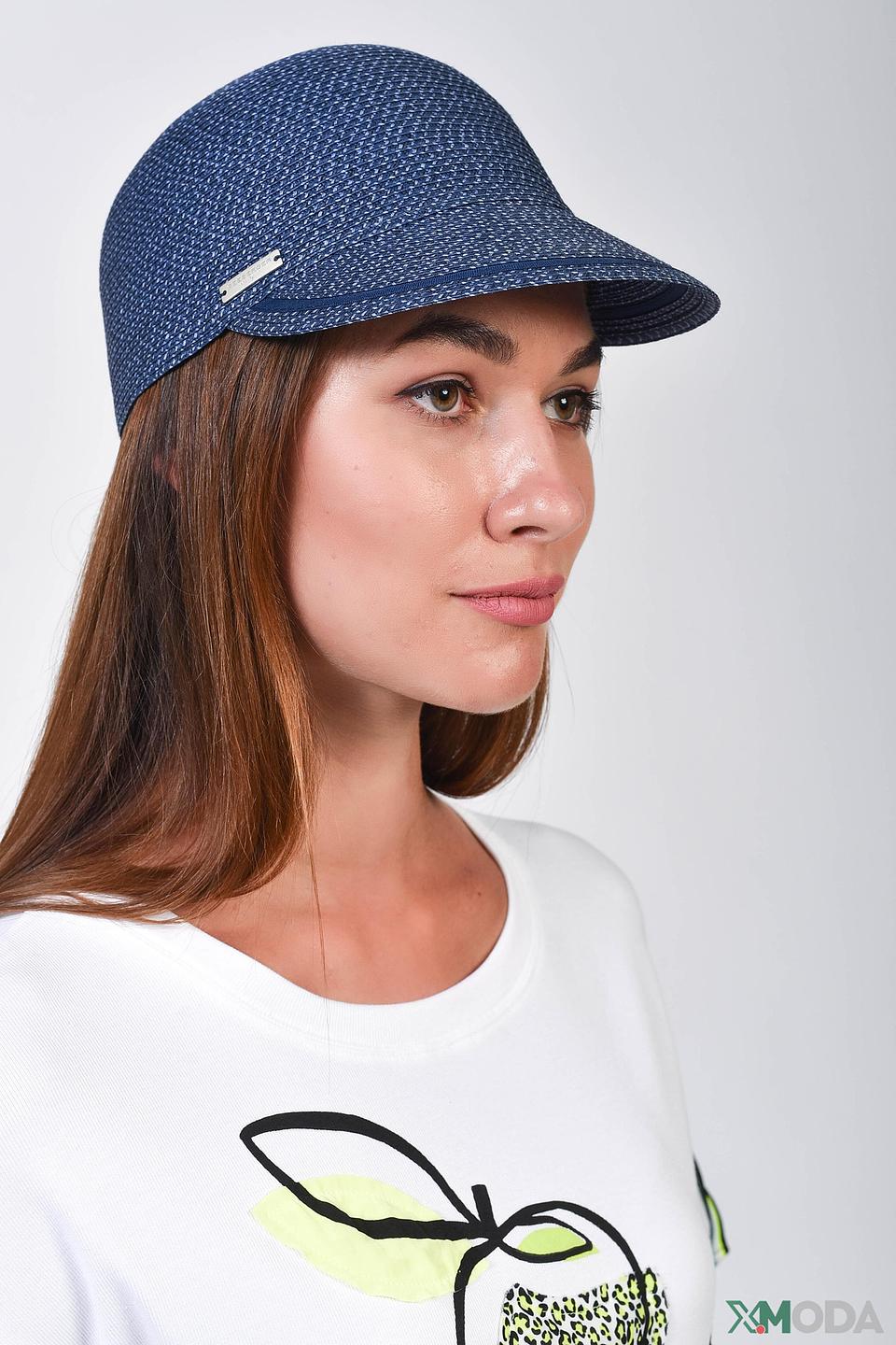 Кепка Seeberger плетеная синяя