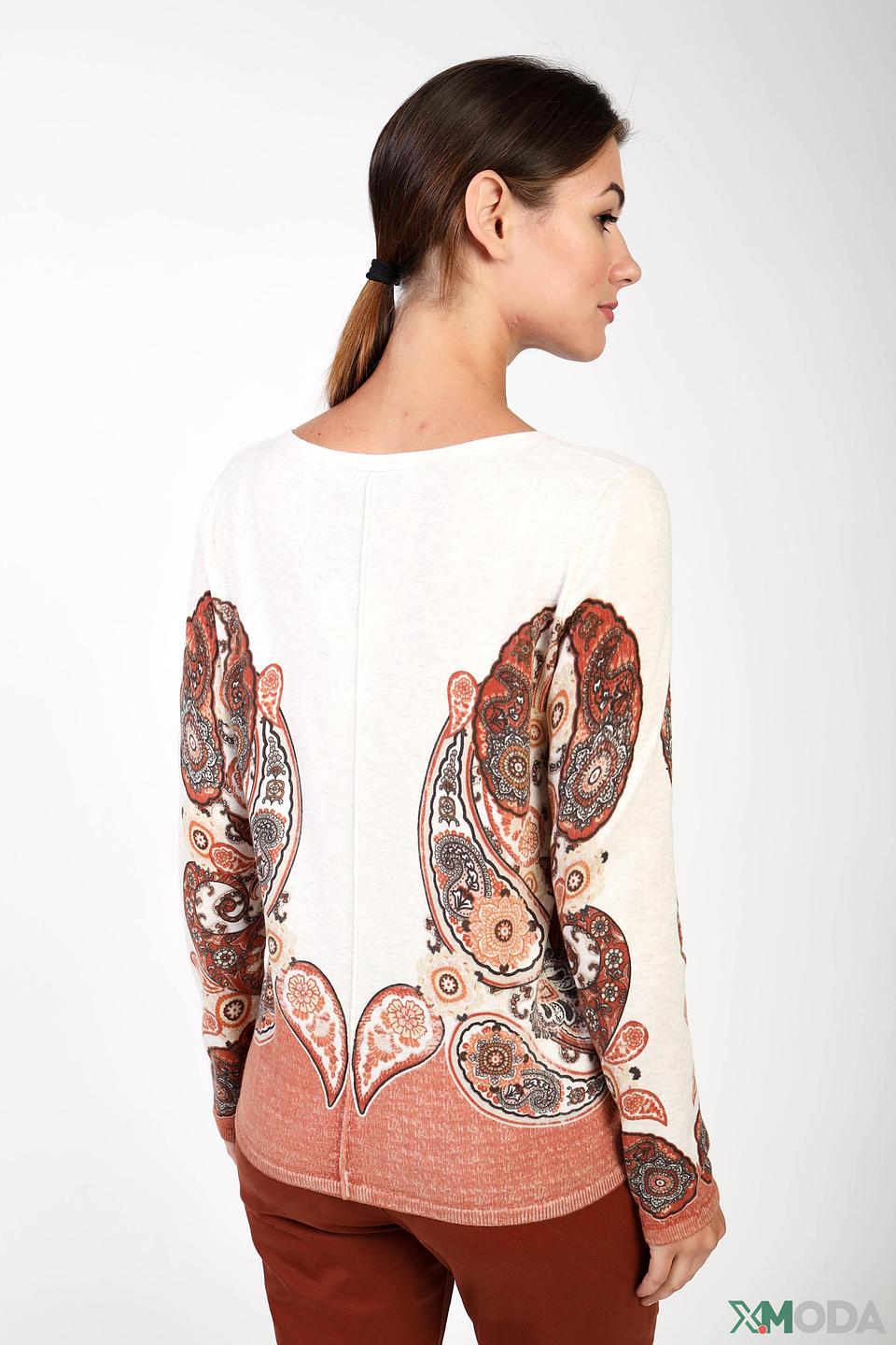 Пуловер Oui с принтом пейсли