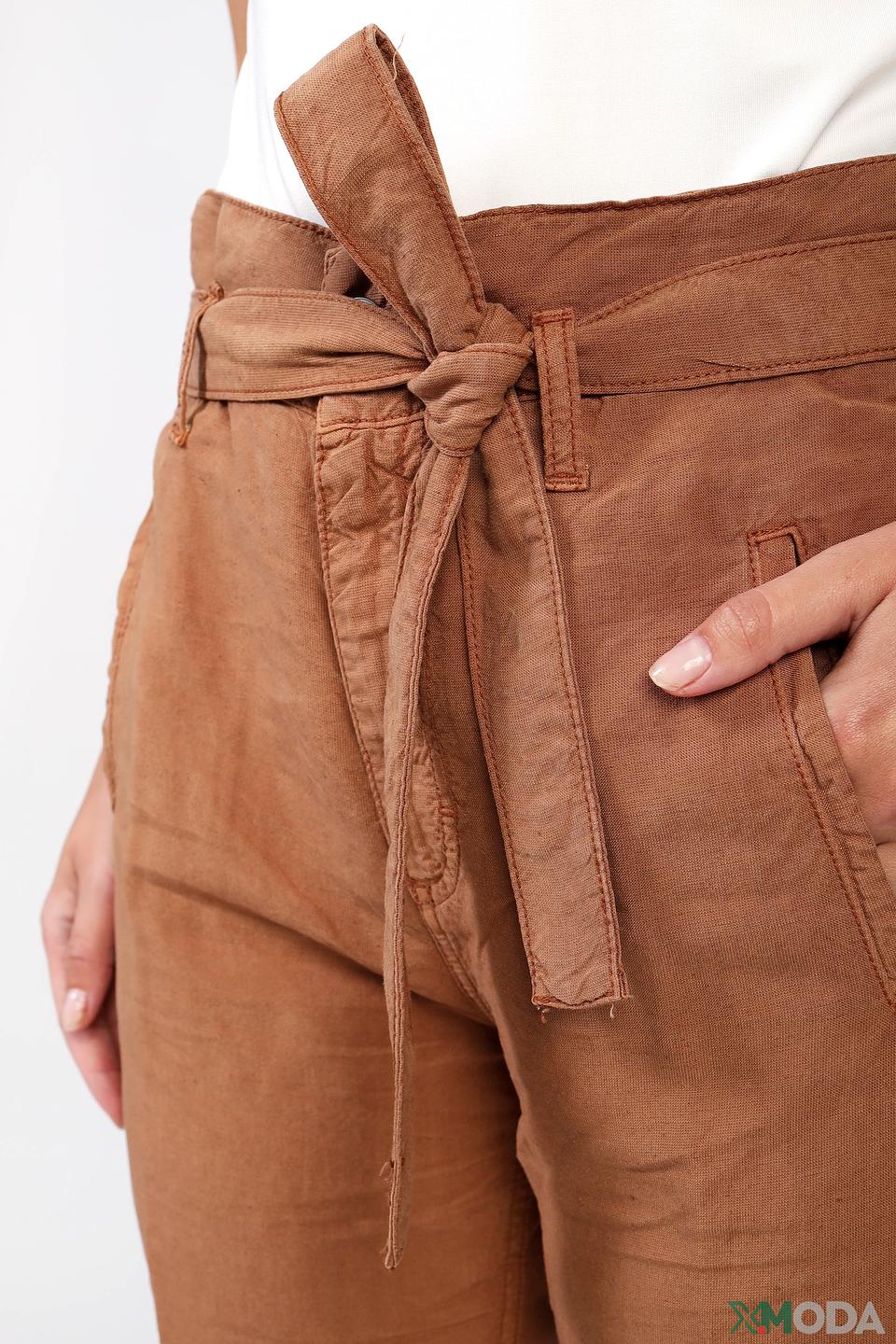 Брюки Angels с поясом коричневые