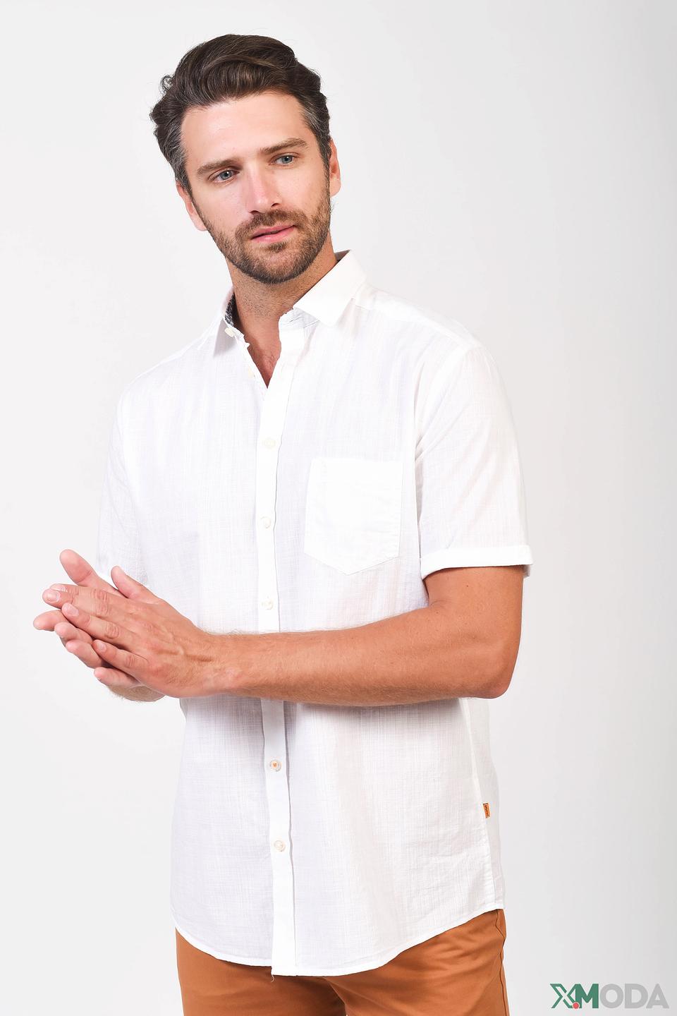 Рубашка кр Calamar мужская белая
