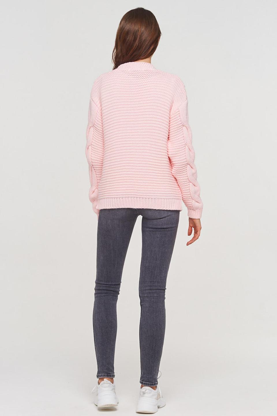Жакет BE YOU вязаный розовый