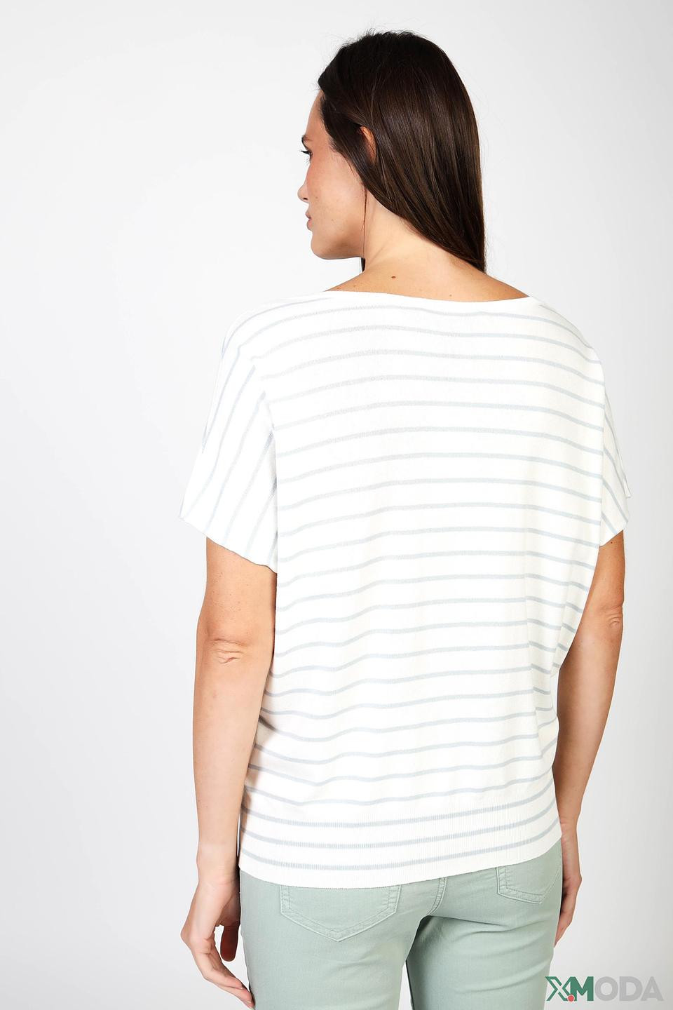 Пуловер Oui в полоску