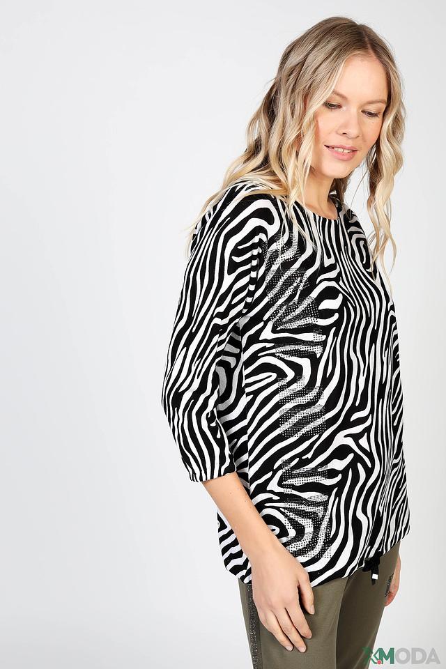 Пуловер Monari принт зебра